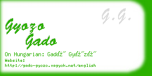 gyozo gado business card